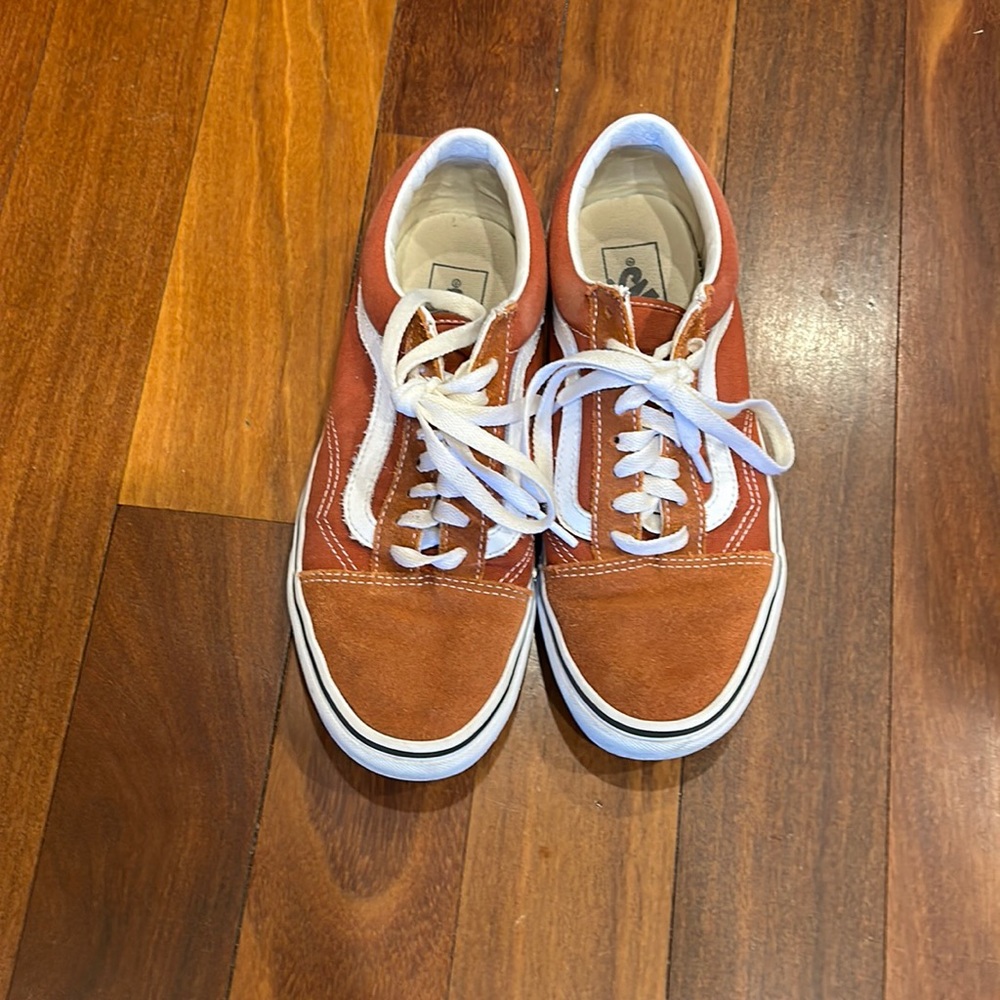 Vans Old Skool Burnt Orange suede Women’s 8 men’s 6.5 - worn only few times
